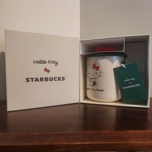 NEW Starbucks ~ Hello Kitty ~ 2025 Limited Edition 16oz Ceramic with Mug Bow Top